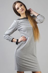 Sukienka Model Liwia 2 Light Grey/Black